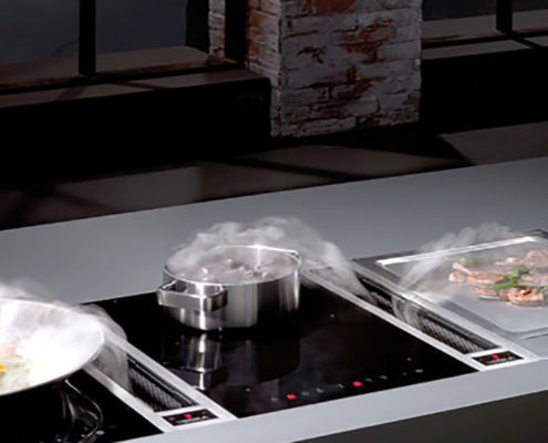 BORA Classic Benkeventilator med Teppanyaki - BORA Classic Bänkfläkt